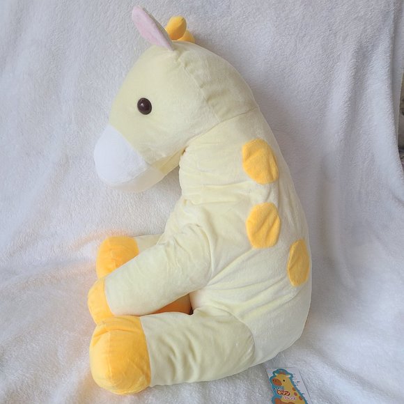 Amuse - Kuttari Kirin - Kawaii Giraffe Friends XL Plush (Light Yellow) - Picture 2 of 4